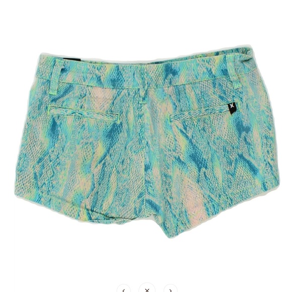 Hurley Woman's Snakeskin Print Shorts Size 9 - Picture 2 of 3